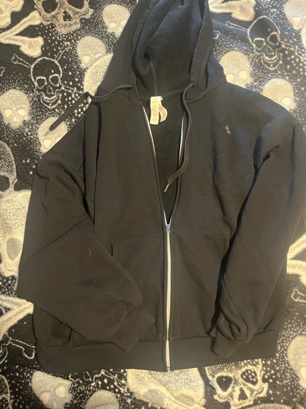 Women’s size large ALO zip up black hoodie